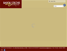 Tablet Screenshot of bayoutechemuseum.org